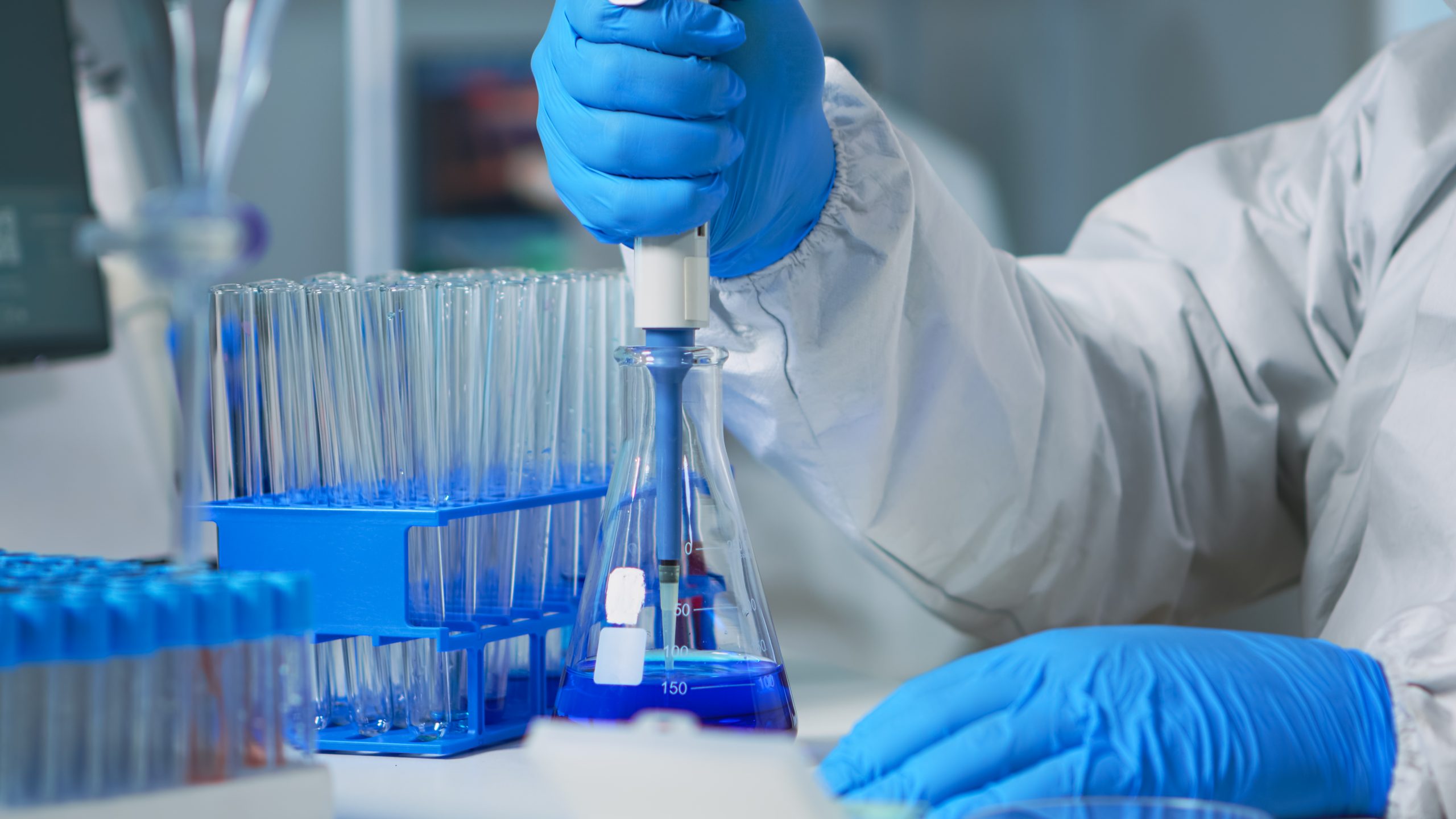 Micropipetas de laboratorio